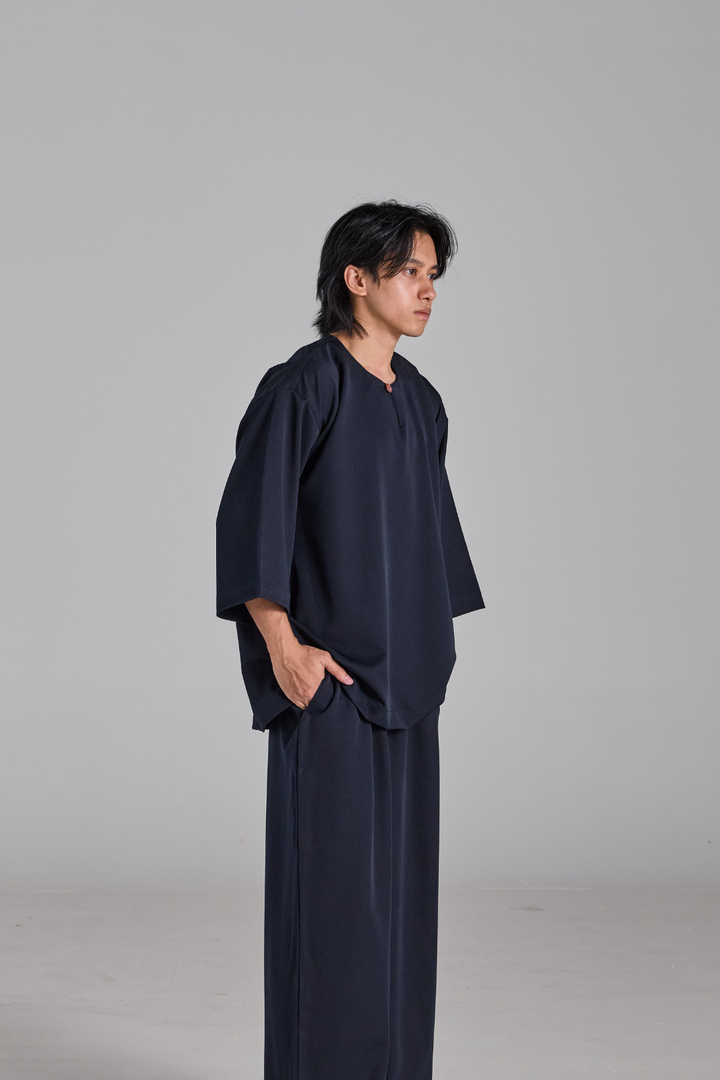 Bentara Baju Melayu in Navy Blue