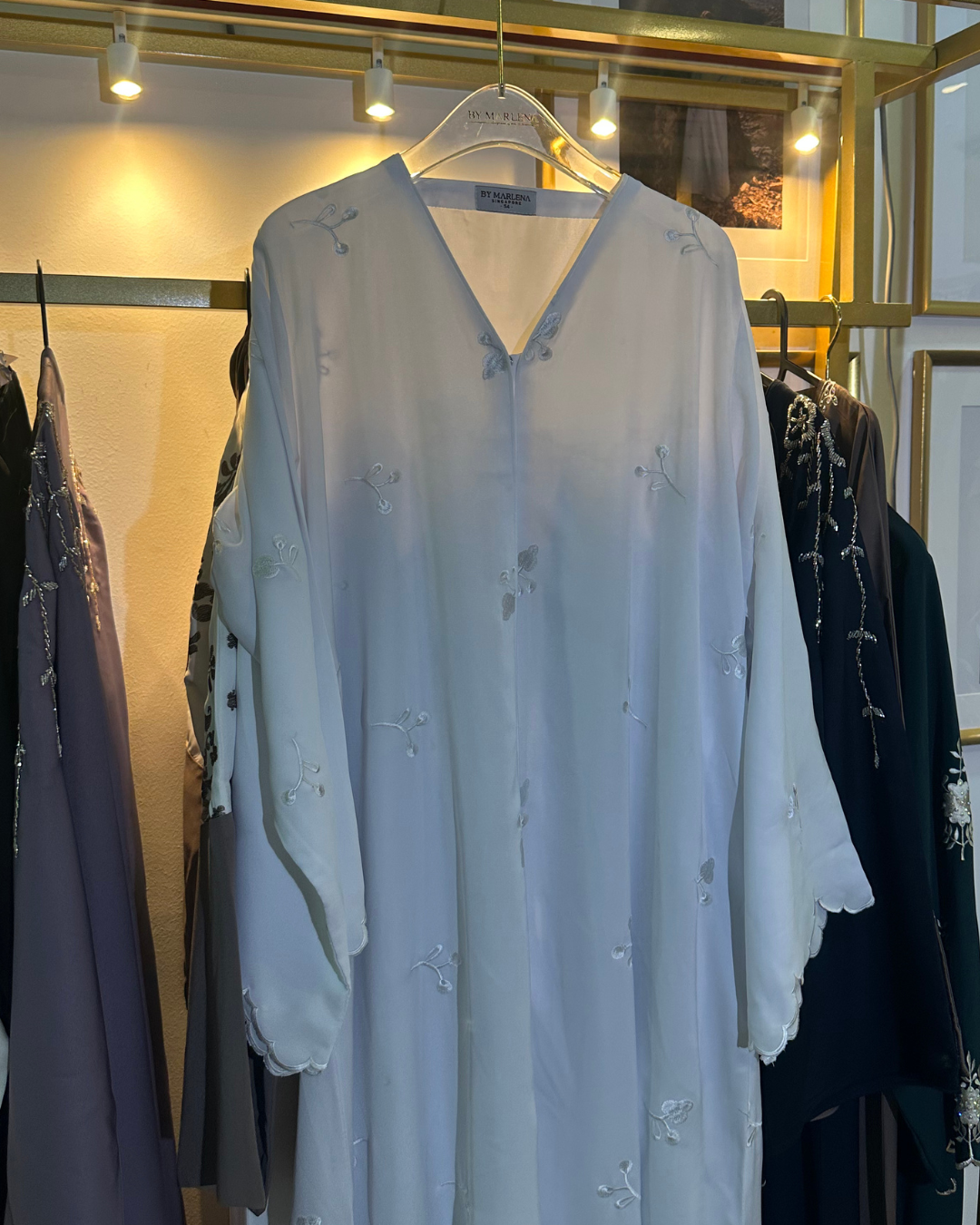 Tanisha Abaya in White