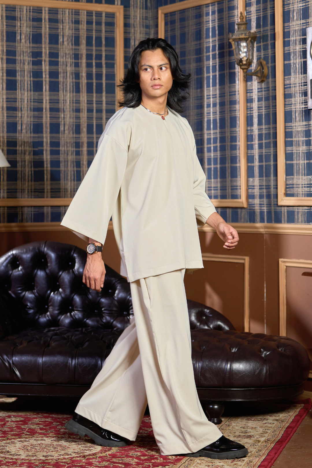 Bentara Baju Melayu in Soft Beige