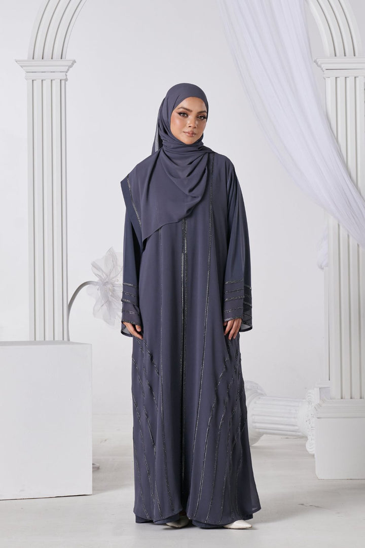 Rahma Abaya in Ash Grey