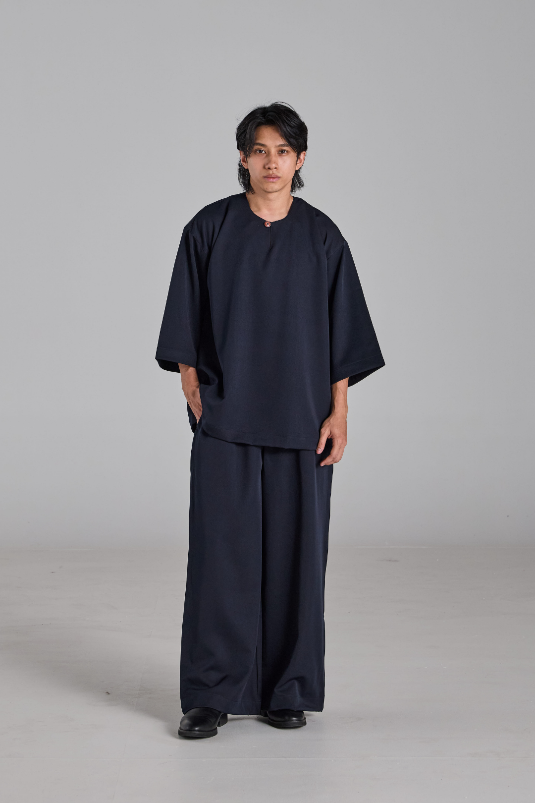 Bentara Baju Melayu in Navy Blue