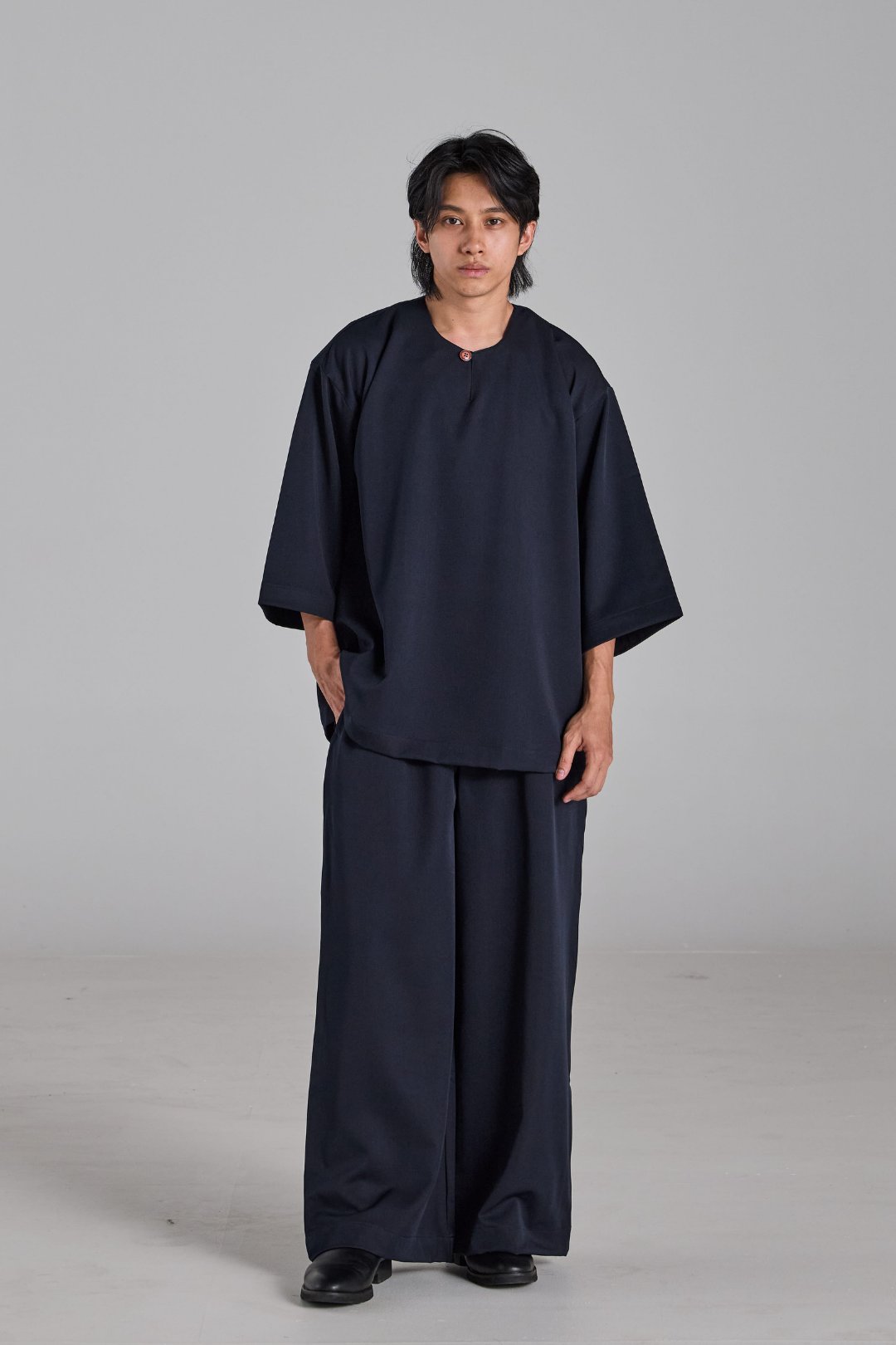 Bentara Baju Melayu in Navy Blue