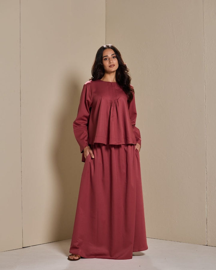 Maya Skirt Set in Dusty Rose