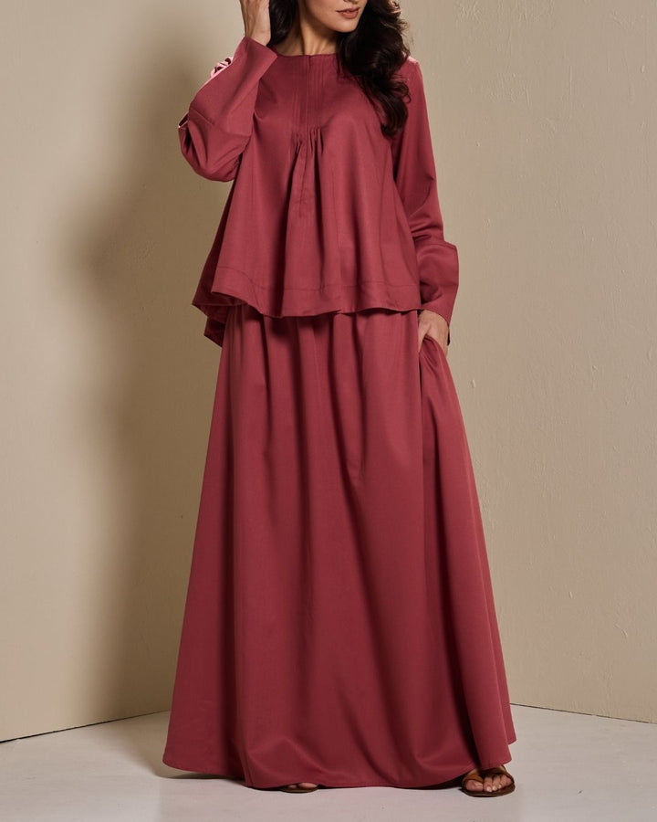 Maya Skirt Set in Dusty Rose
