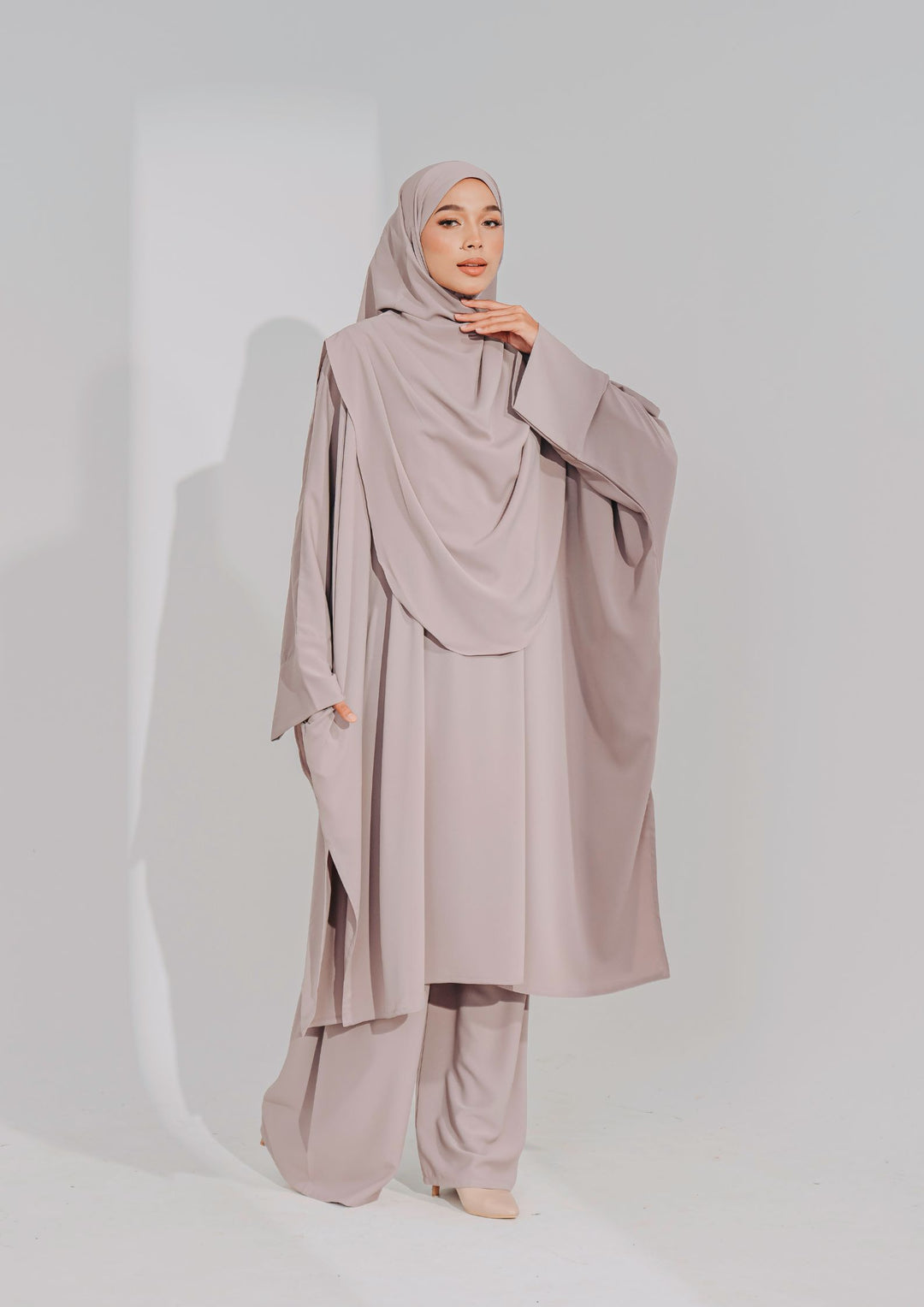 Hajar Pantsuit in Taupe