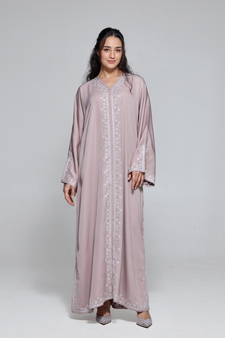 Nydia Abaya in Light Pink