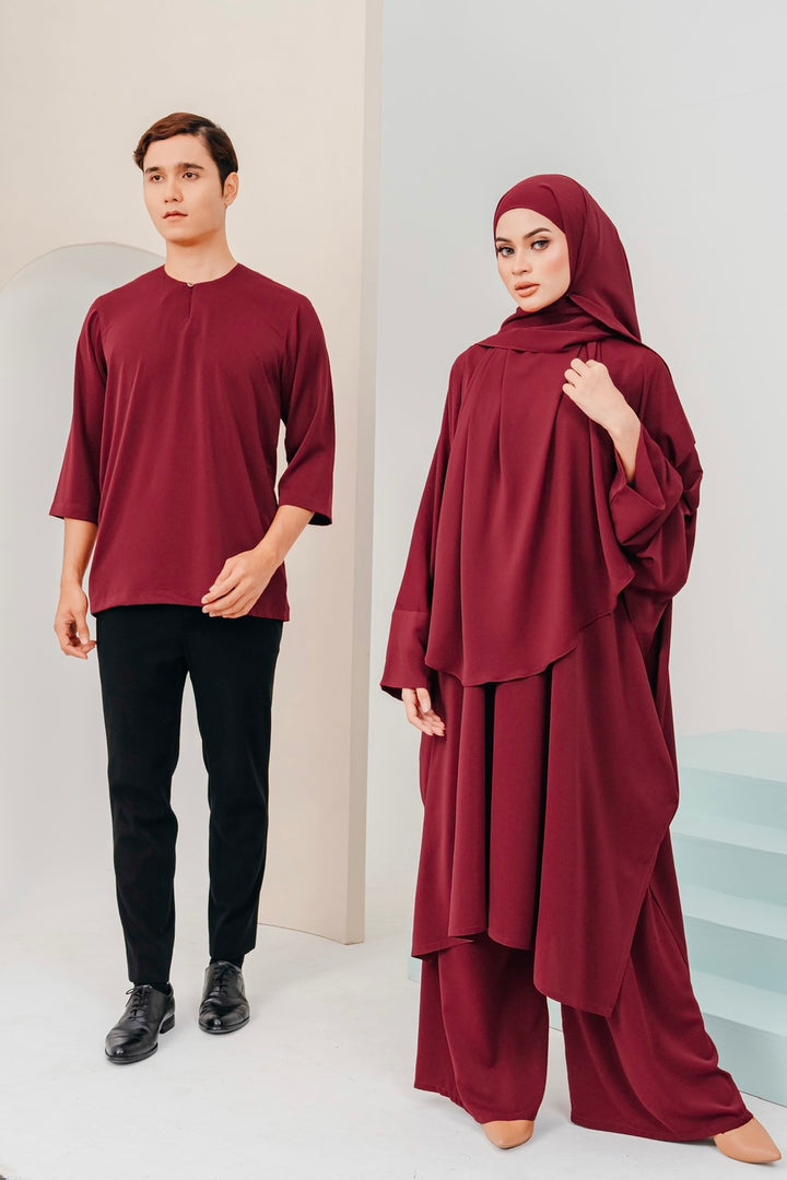 ARNA: Kurta 01 in Maroon