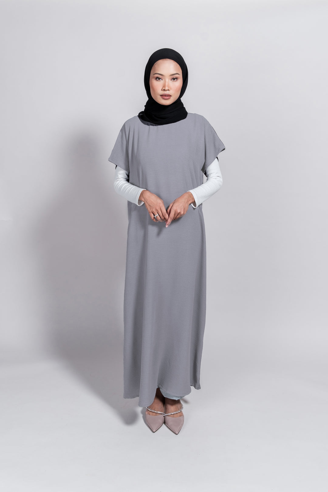 Shortsleeve Silk Abaya Inner