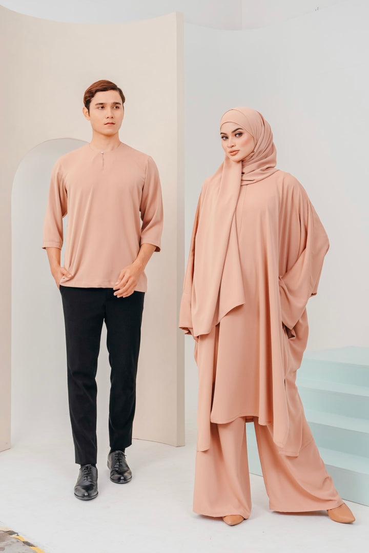 ARNA: Kurta 01 in Caramel