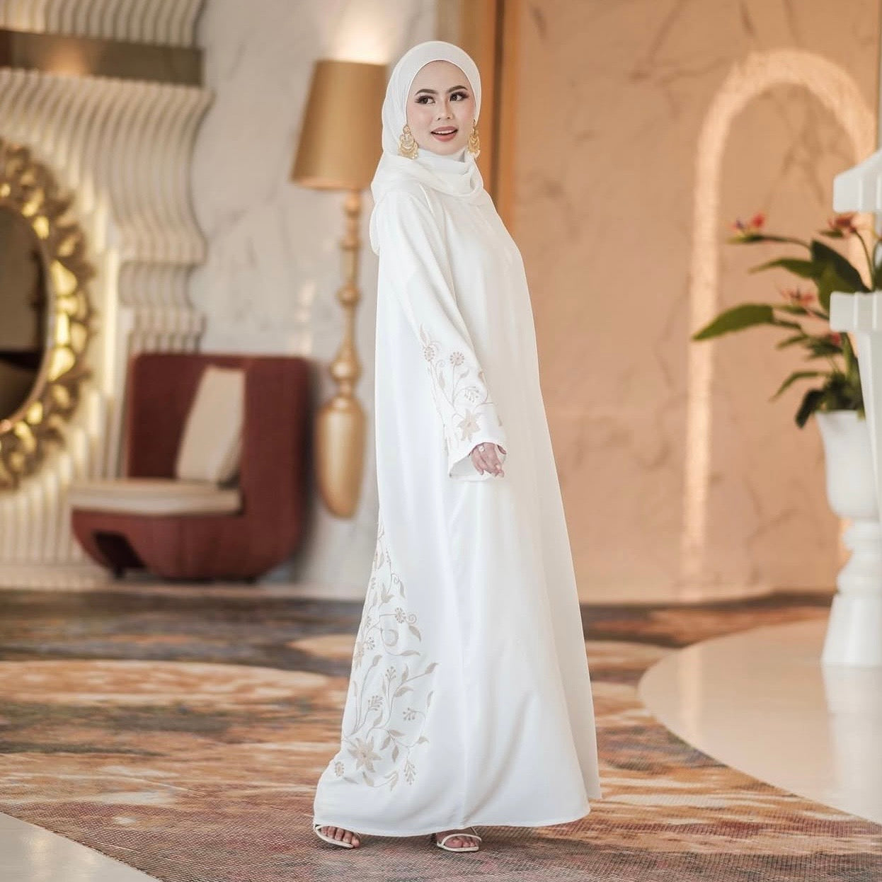 Davina Abaya in White
