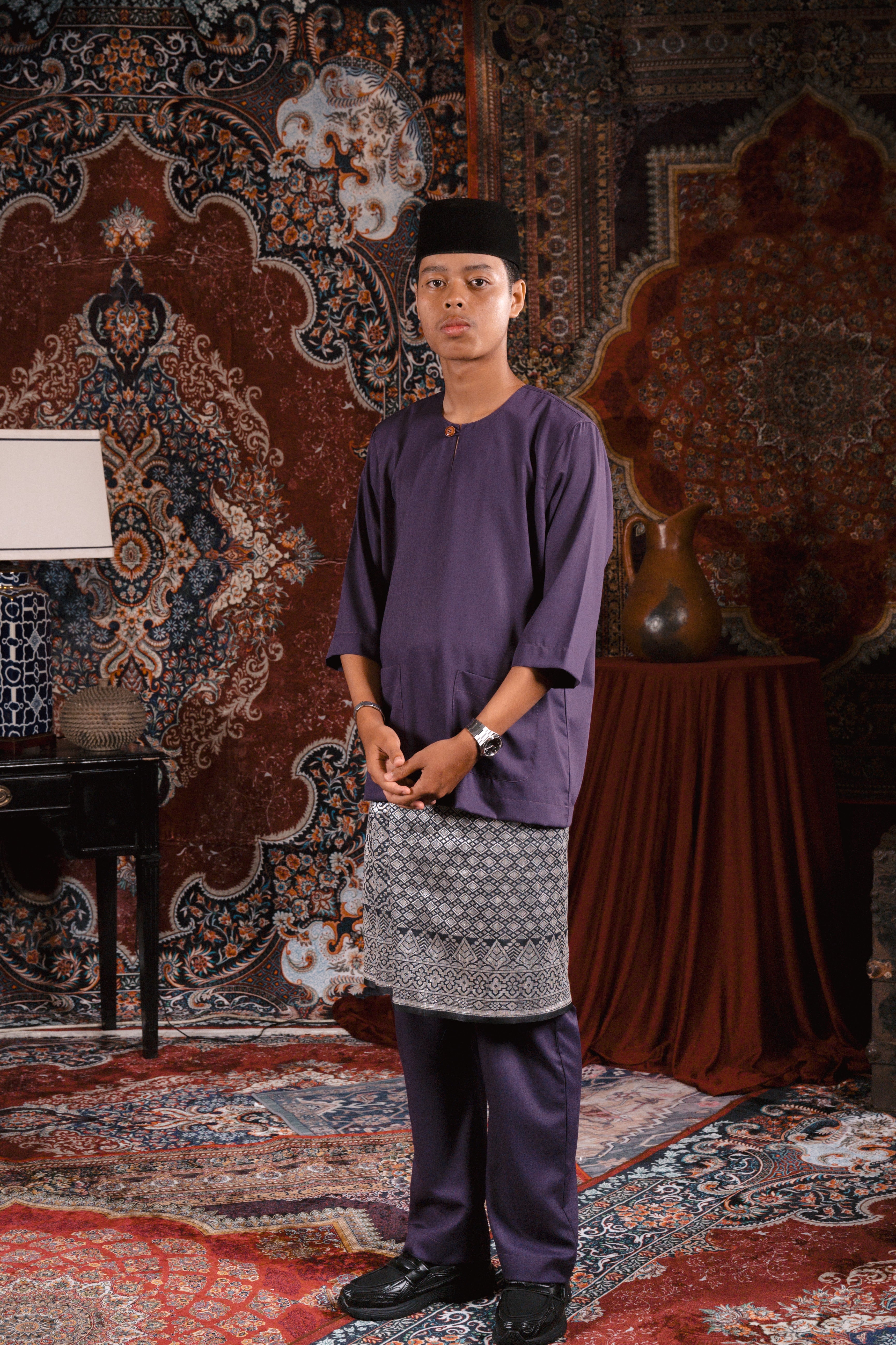 ARNA : Satria Baju Melayu in Bright Purple