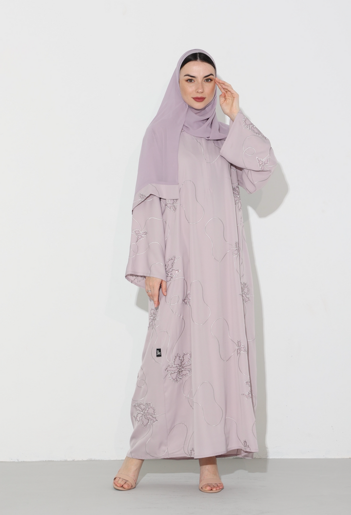 Musheera Abaya in Lilac