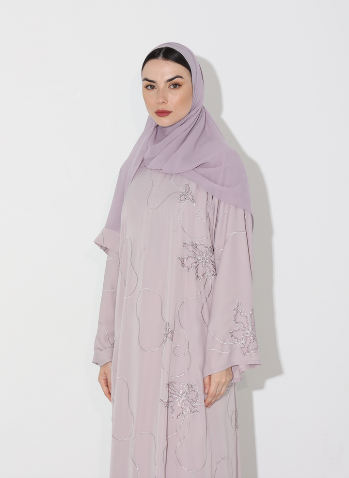 Musheera Abaya in Lilac