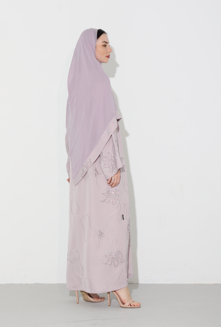 Musheera Abaya in Lilac