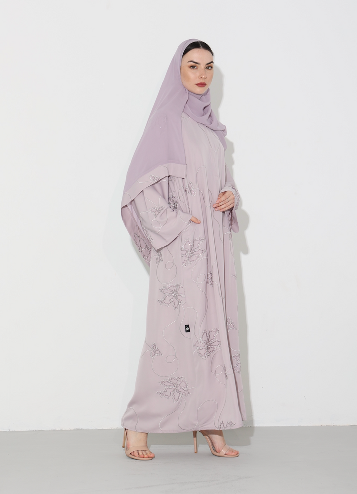 Musheera Abaya in Lilac