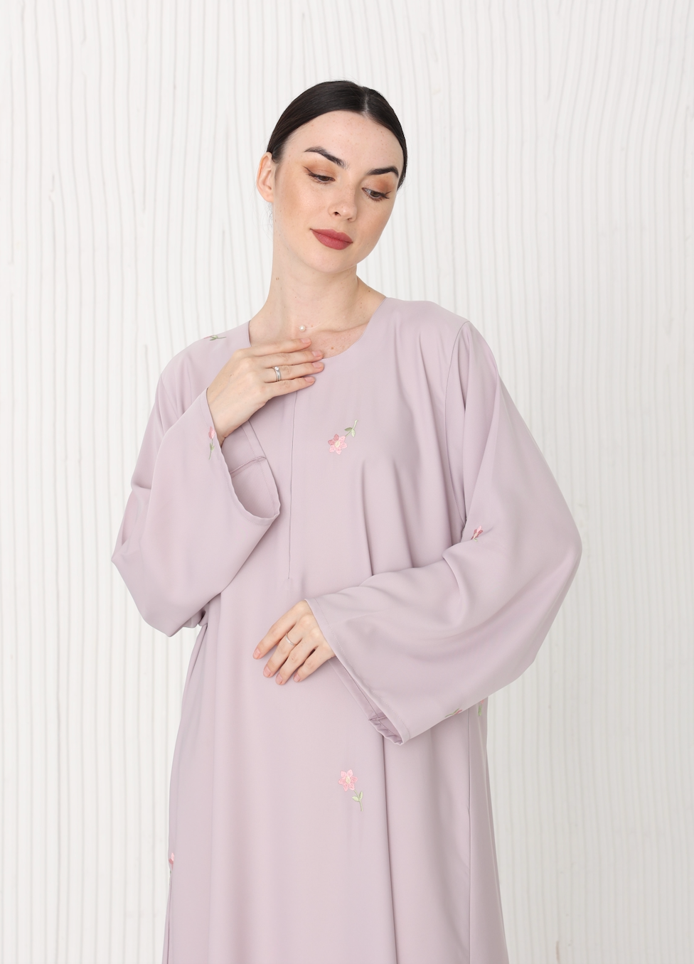 Baheera Abaya in Lilac