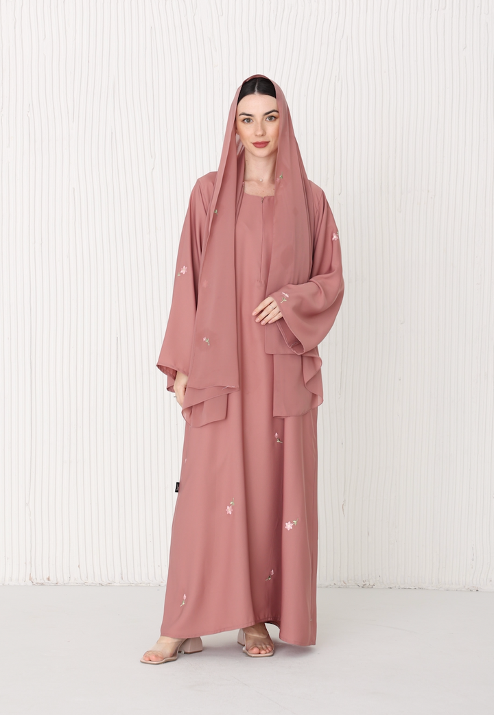 Baheera Abaya in Sweet Pink