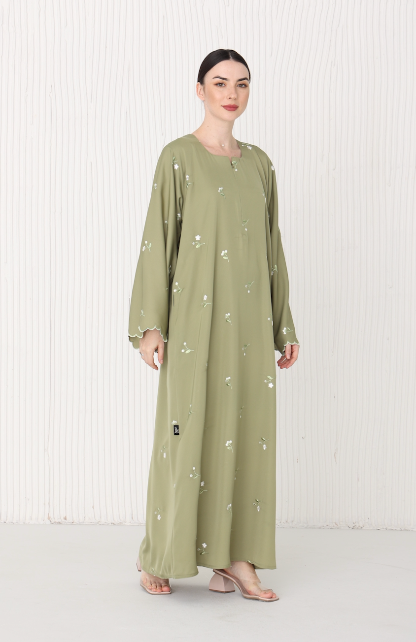 Takisha Abaya in Sage