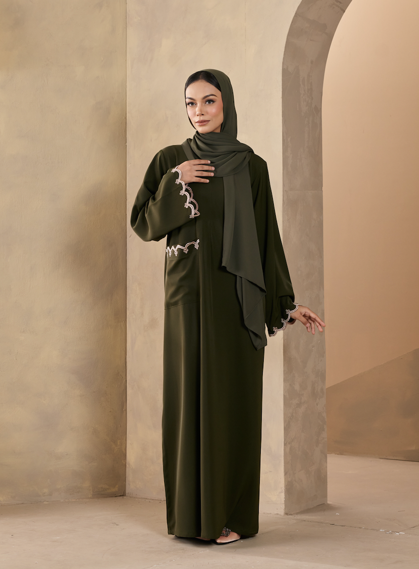 Erza Abaya in Olive