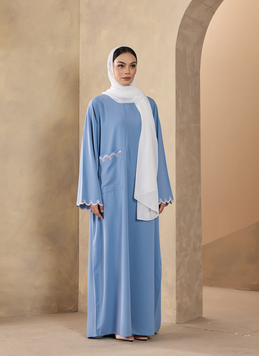 Erza Abaya in Baby Blue