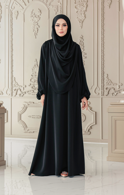 Batch IV: Warda Khimar Set in Black