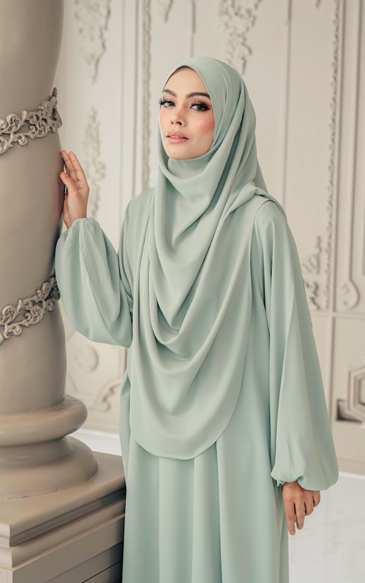 Warda Khimar Umrah Set in Mint