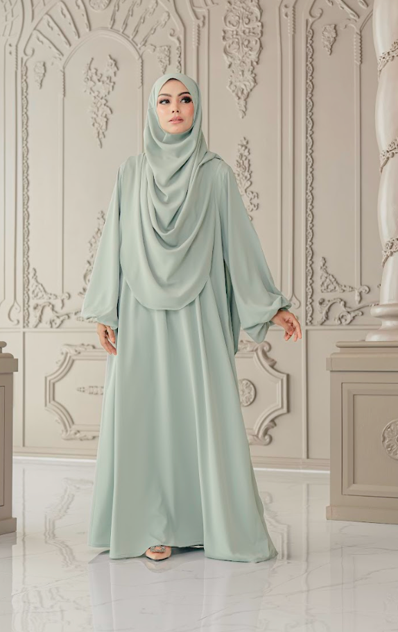 Warda Khimar Umrah Set in Mint