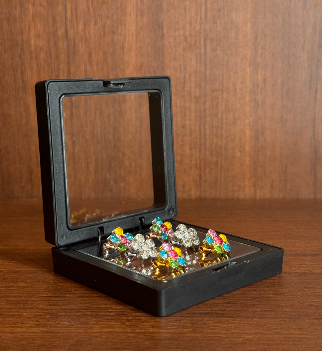 Flower Gem Baby Brooch