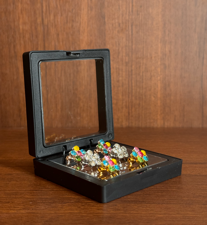 Flower Gem Baby Brooch