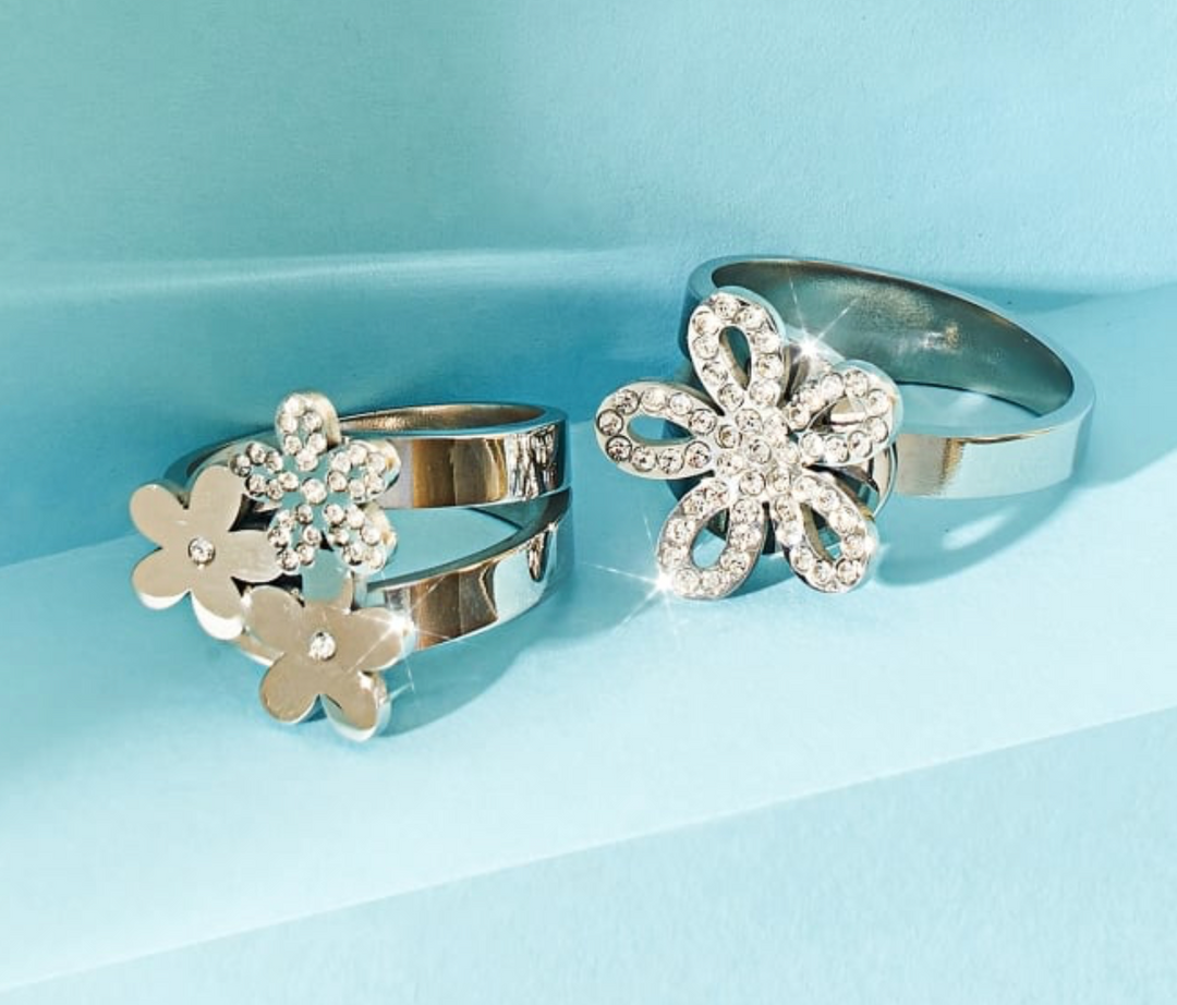 Hijab Ring with Crystal Stone
