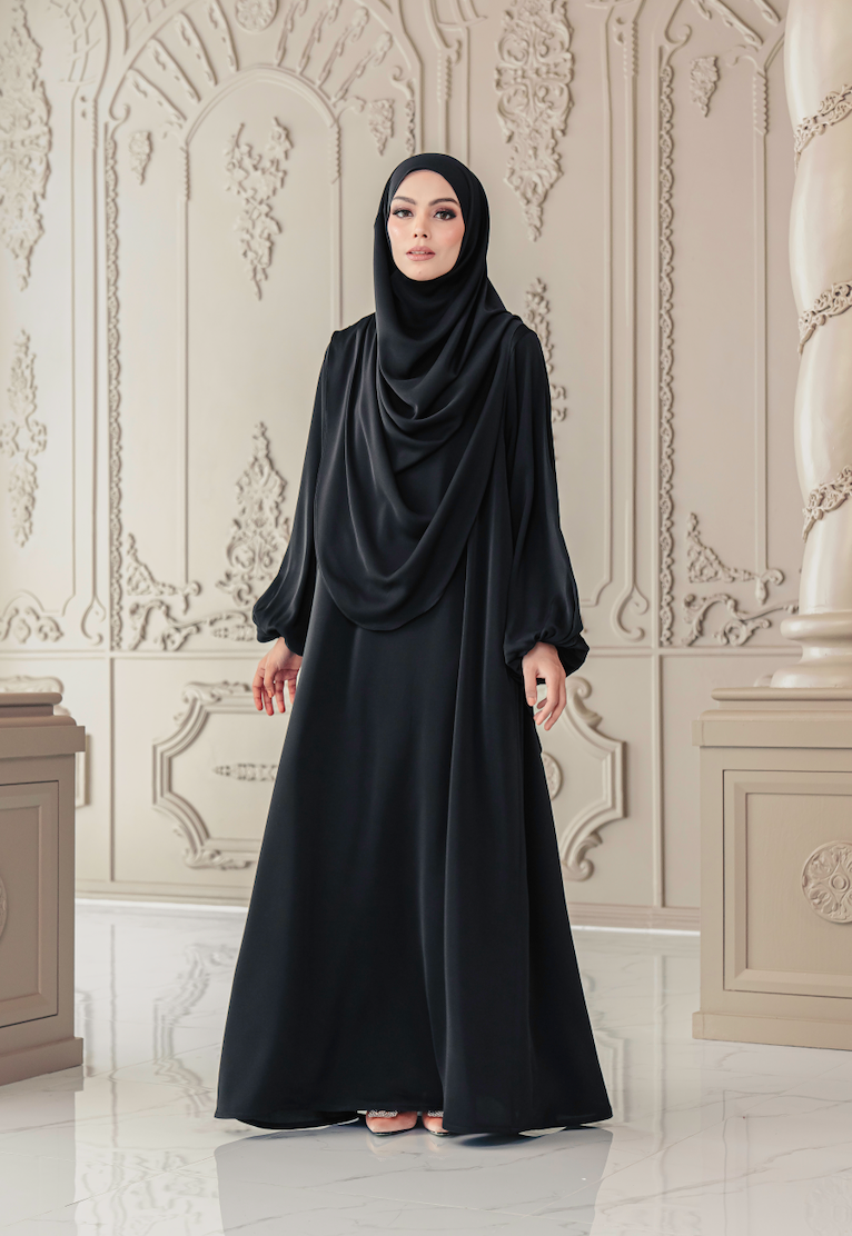 Warda Khimar Umrah Set in Black