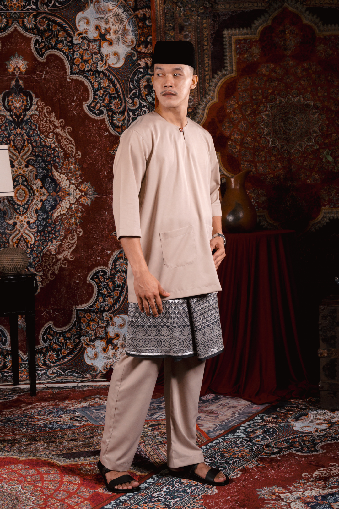 ARNA : Satria Baju Melayu in Beige