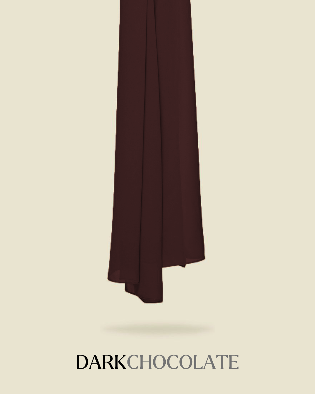Leya Curved Tie Back Korean Chiffon Shawl