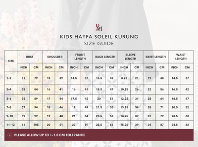 Romantika Raya '23: Hayfa Soleil Kurung Kids
