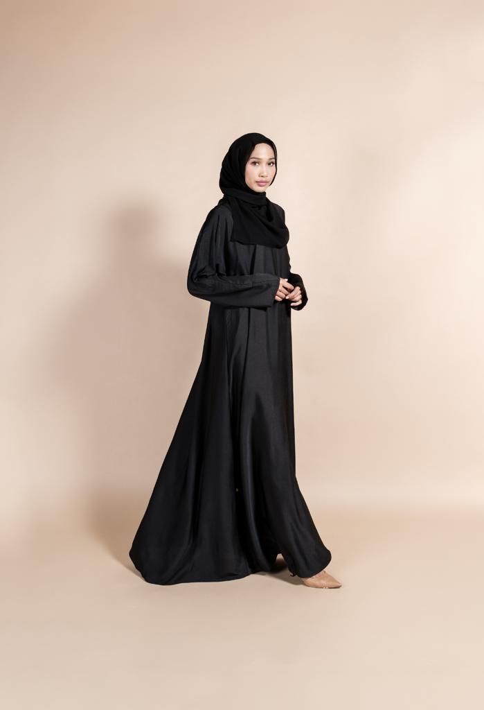 Longsleeve Ironless Silk Inner in Black